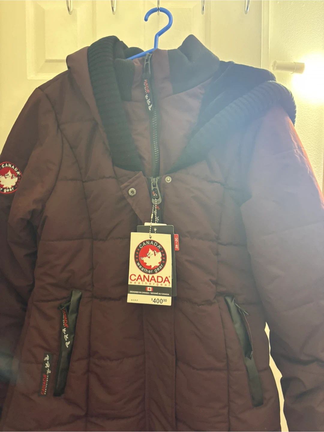 Canada Weather Gear Women's Parka - XL/TG - Burgundy - photo 2