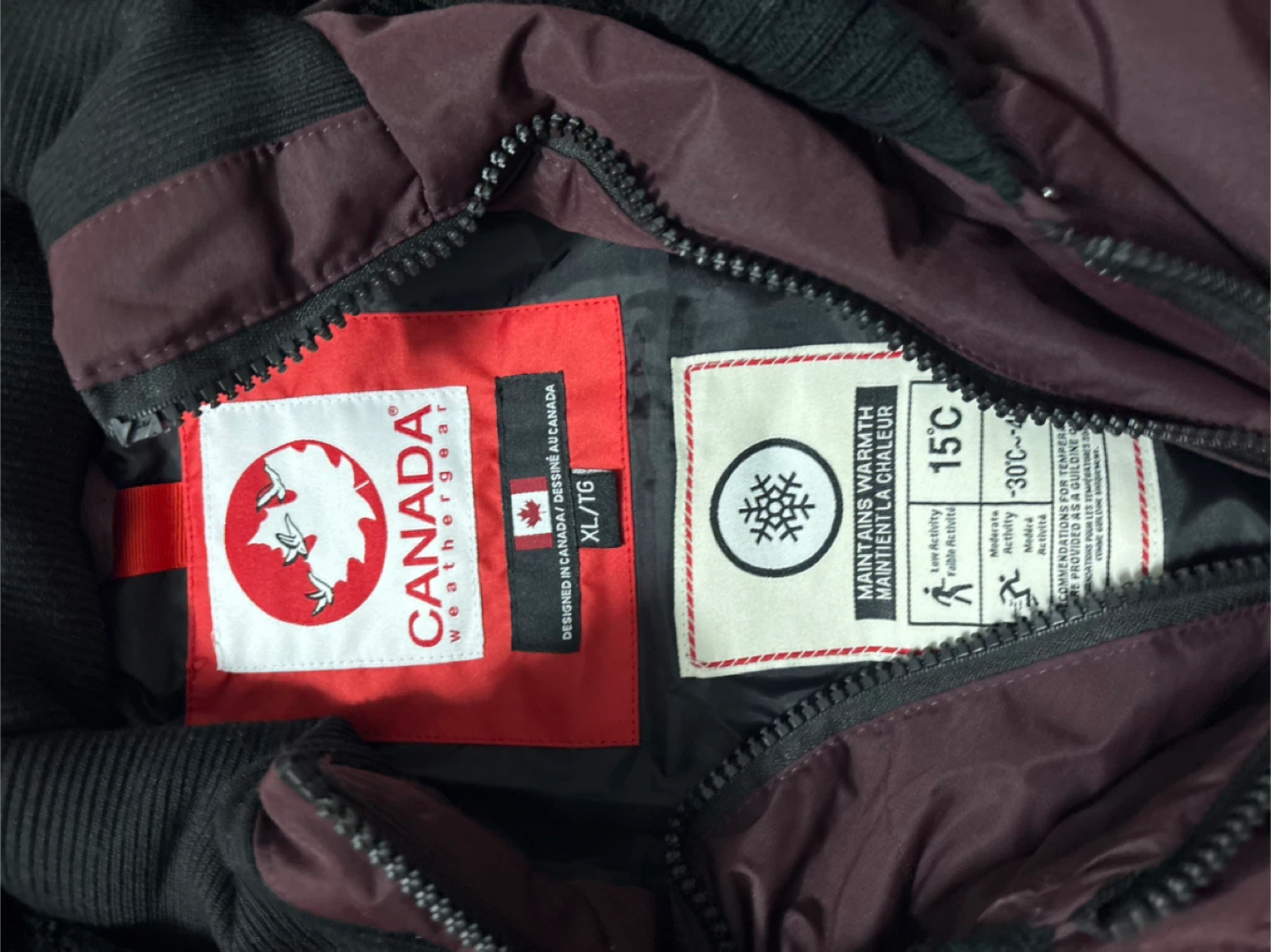 Canada Weather Gear Women's Parka - XL/TG - Burgundy - photo 4
