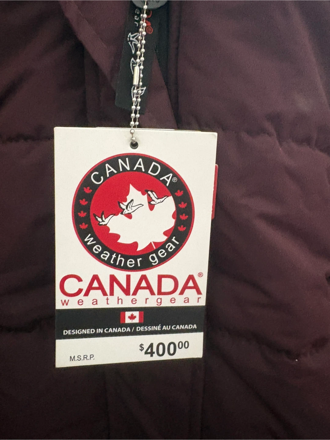 Canada Weather Gear Women's Parka - XL/TG - Burgundy - photo 3