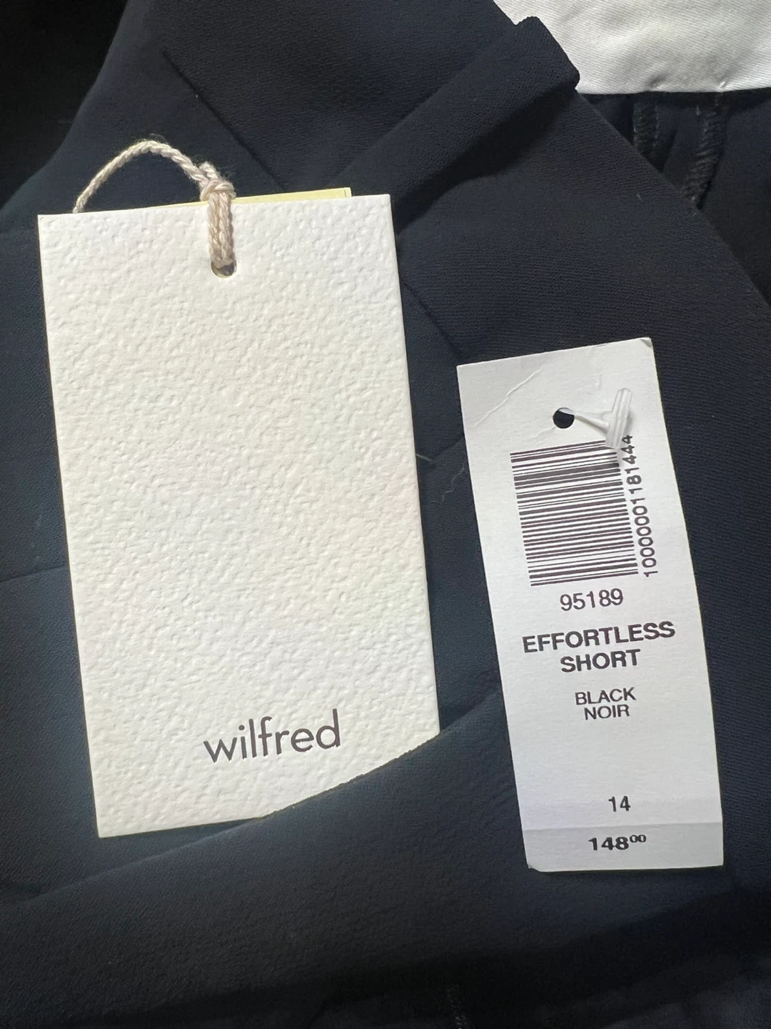 Wilfred Effortless Black Noir Cropped Pants Size 14 - photo 2