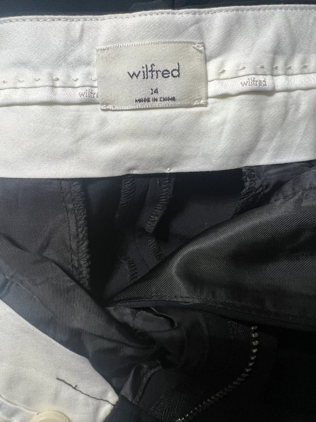 Wilfred Effortless Black Noir Cropped Pants Size 14 - photo 3
