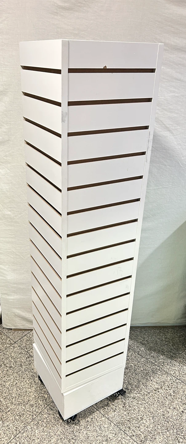 White Slatwall Display Tower