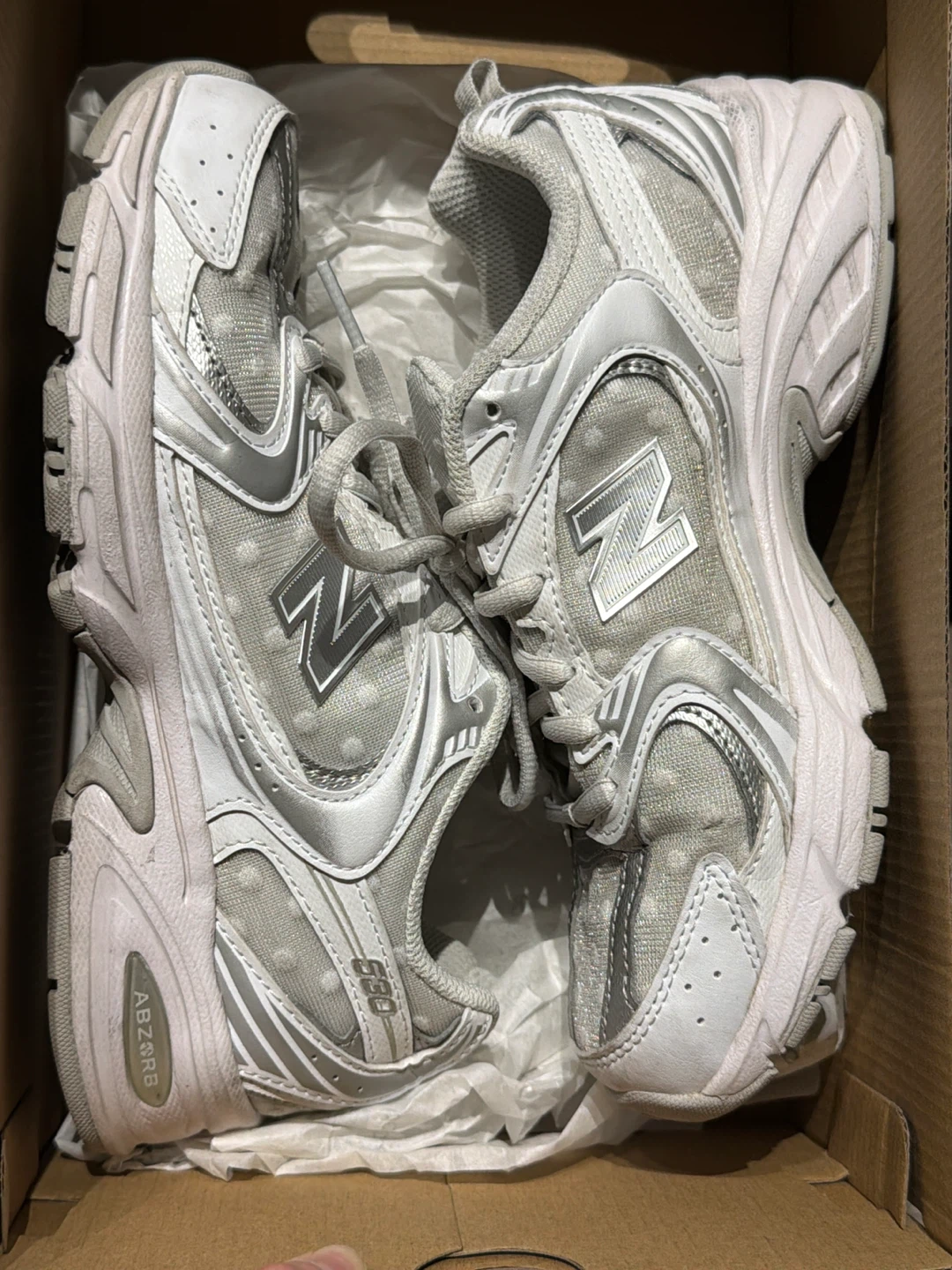 New Balance 530White Grey Running Shoes - photo 2