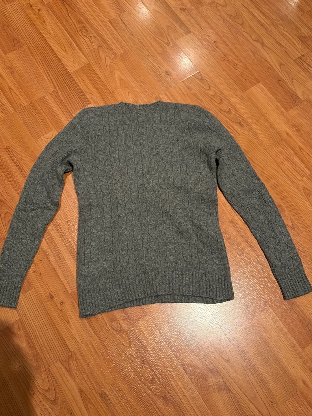 Polo Ralph Lauren Grey Cable Knit Sweater - photo 2