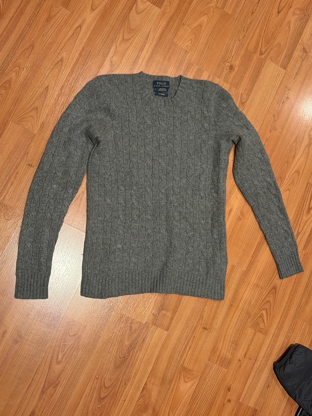 Polo Ralph Lauren Grey Cable Knit Sweater