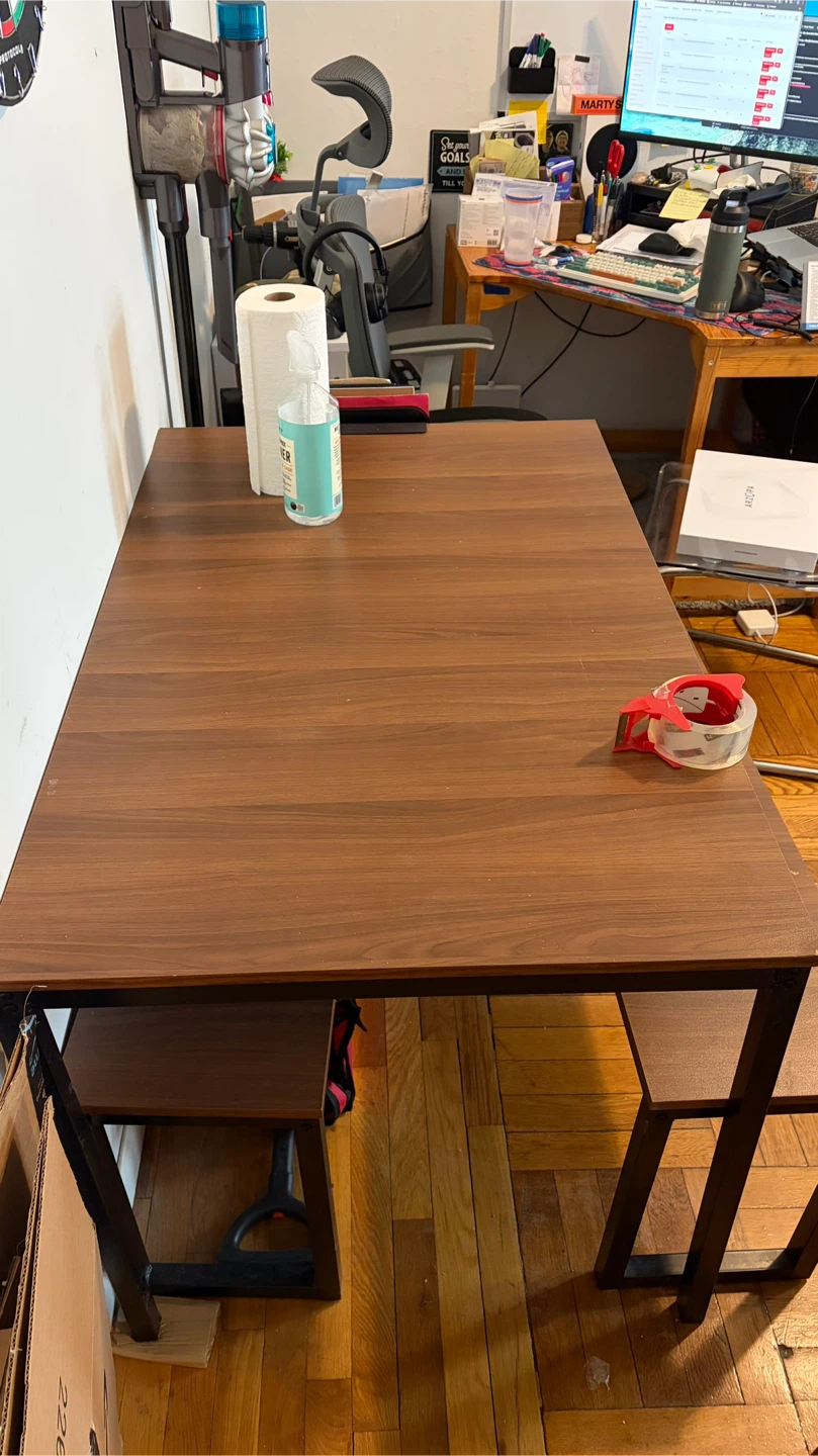 Dining Table with 2 Benches (CAN BE TAKEN APART FOR TRANSPORT) - photo 2