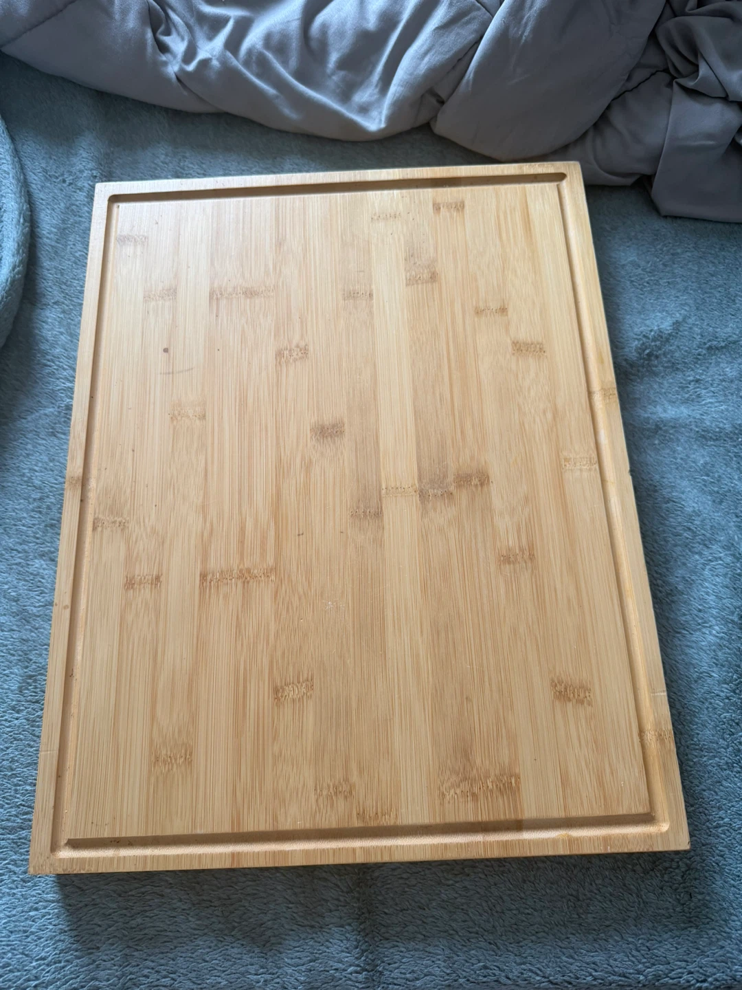 Large Bamboo Cutting Board with Juice Groove