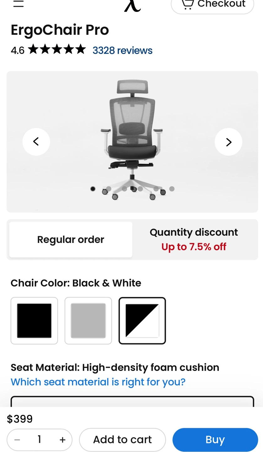 Autonomous.ai ErgoChair Pro Desk and Gaming Chair - photo 3