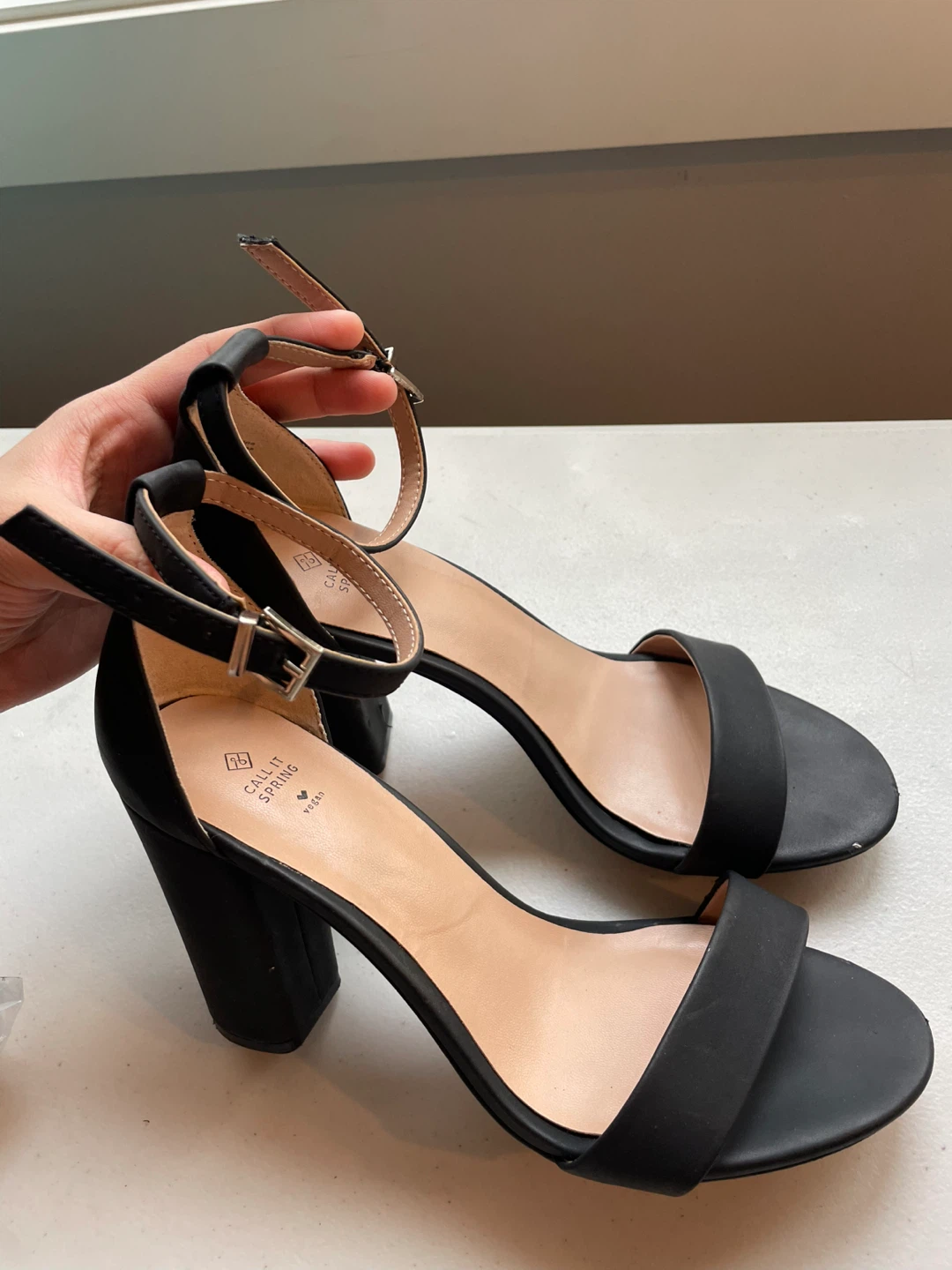 Call It Spring Strappy Black Heels (Women’s) - photo 2