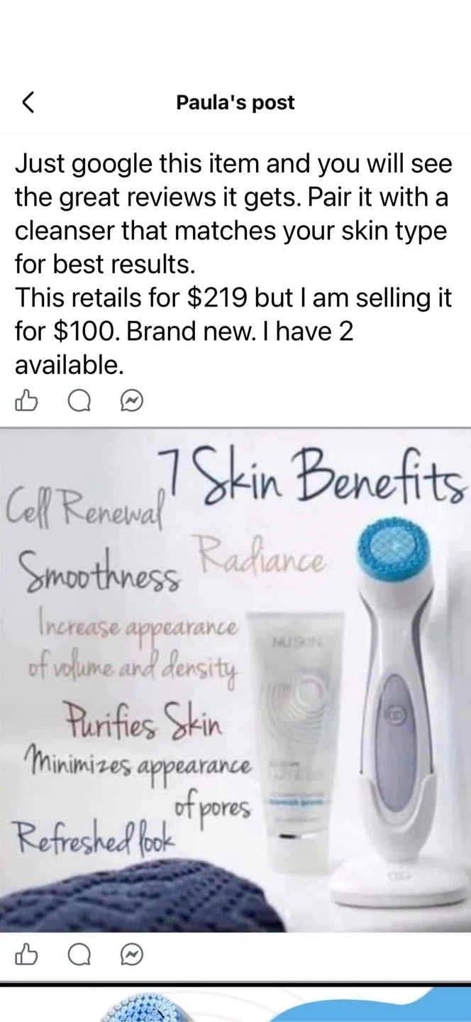 Nu Skin LumiSpa Facial Cleansing Device - photo 2