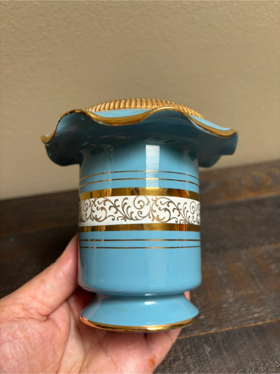 Vintage N. & C. Golden Century Lidded Jar Italy - photo 2