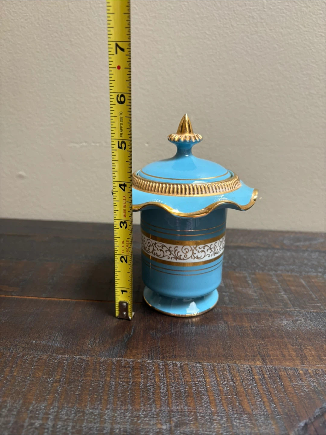 Vintage N. & C. Golden Century Lidded Jar Italy - photo 5