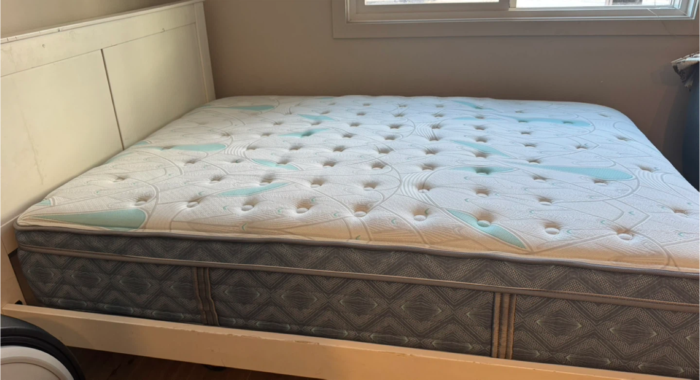 Queen Bed Frame & Premium Mattress – Like New + Warranty - photo 4