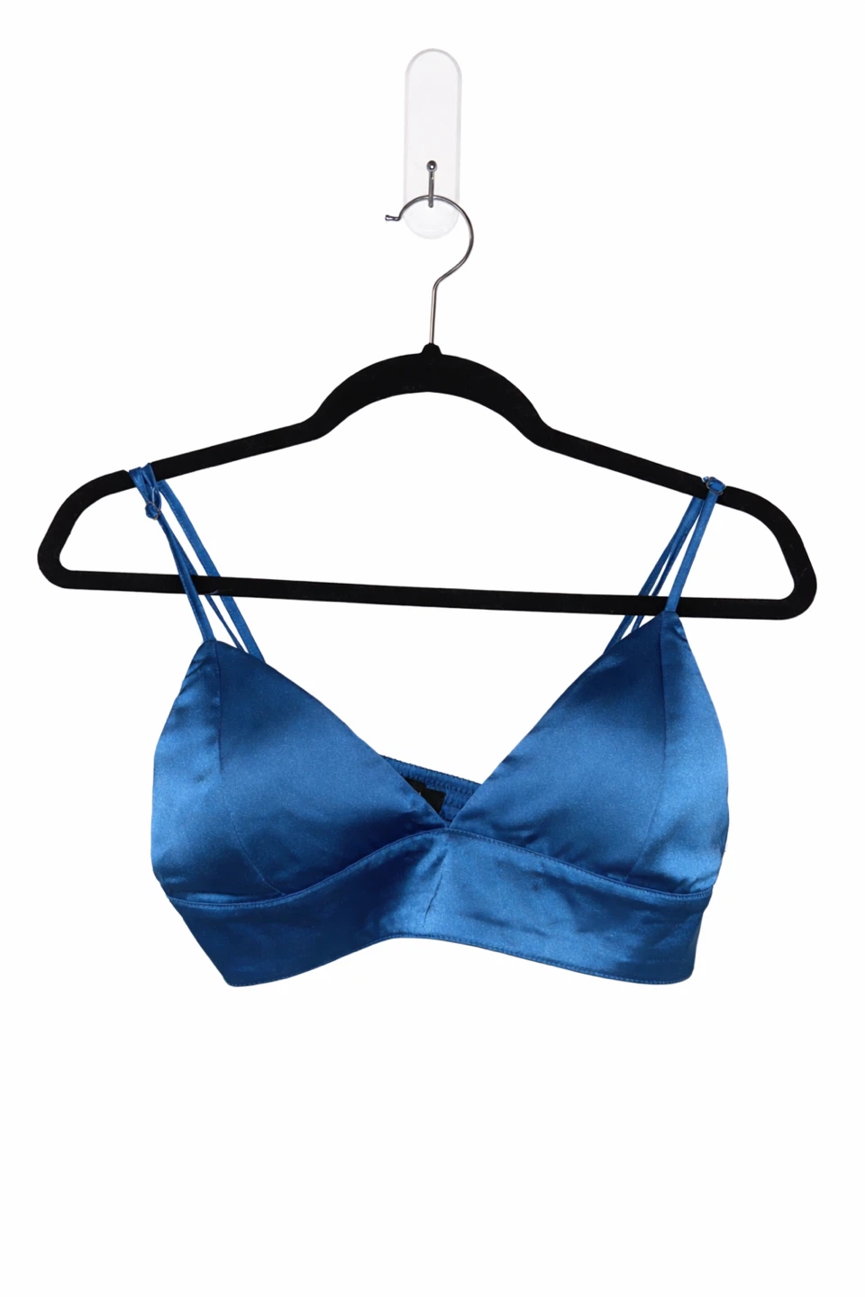 Forever 21 Blue Satin Bralette - Size Medium 🥕