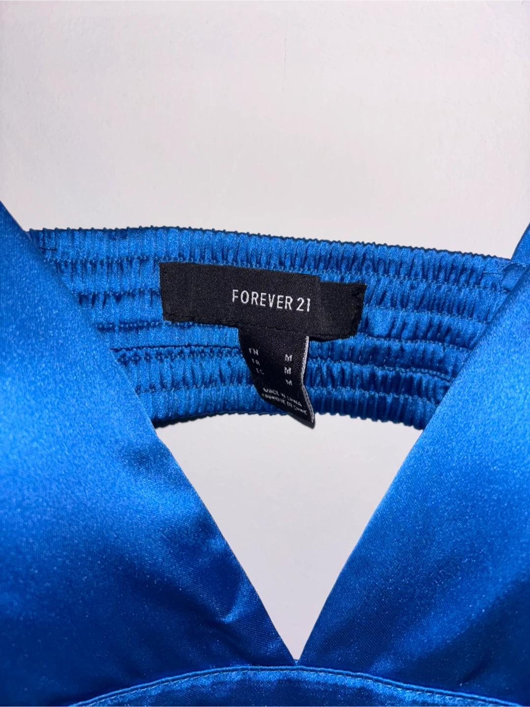 Forever 21 Blue Satin Bralette - Size Medium 🥕 - photo 2