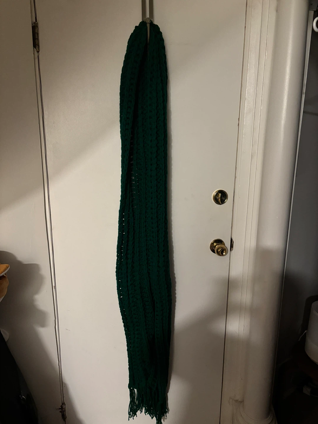 Handmade Crochet Scarf (JUMBO)- Green/Pink - photo 3