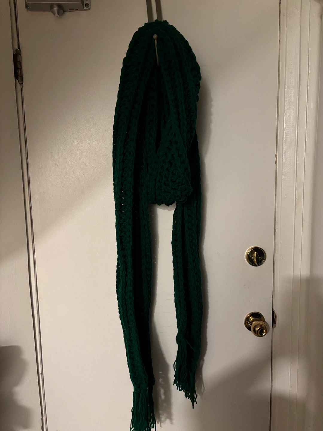 Handmade Crochet Scarf (JUMBO)- Green/Pink - photo 4
