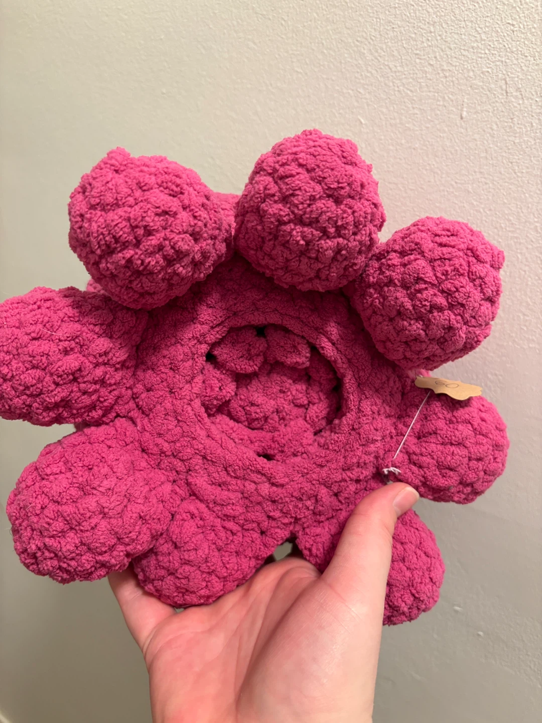 Pink Crocheted Stuffed Octopus Doll - photo 3