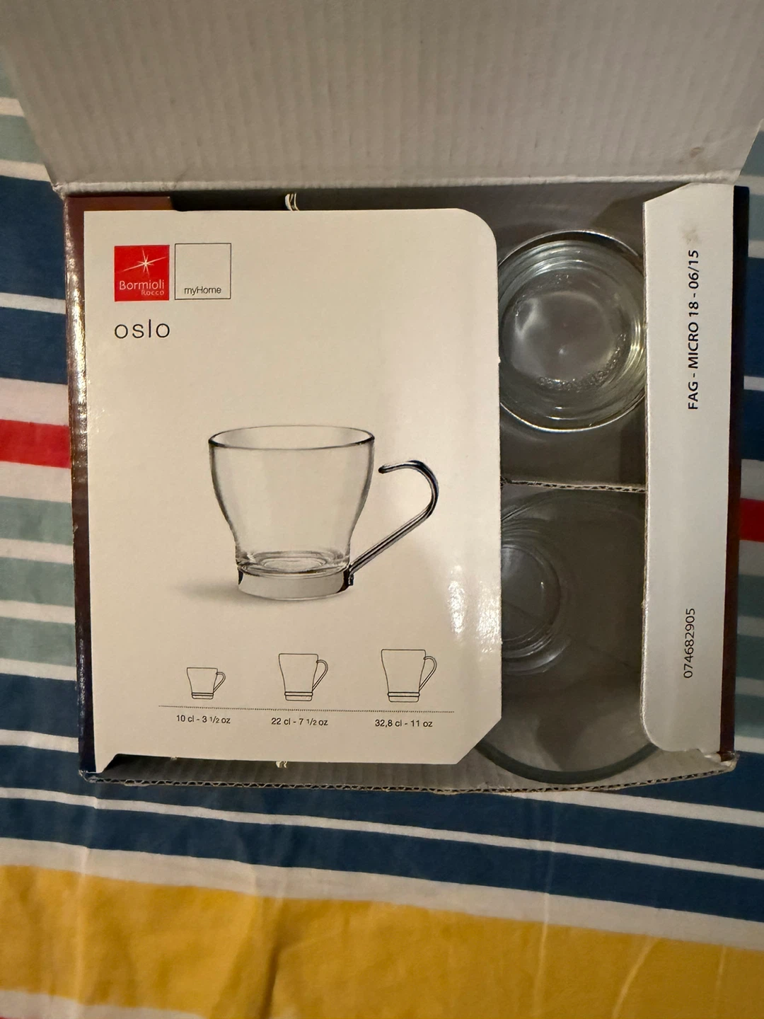 🥕 New Espresso Cups made of clear glass  - Set of 4