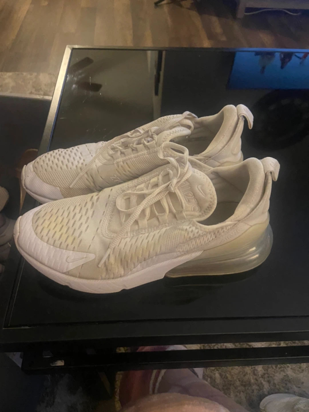 Nike Air Max 270 Youth Shoes White Size 6.5Y - photo 3