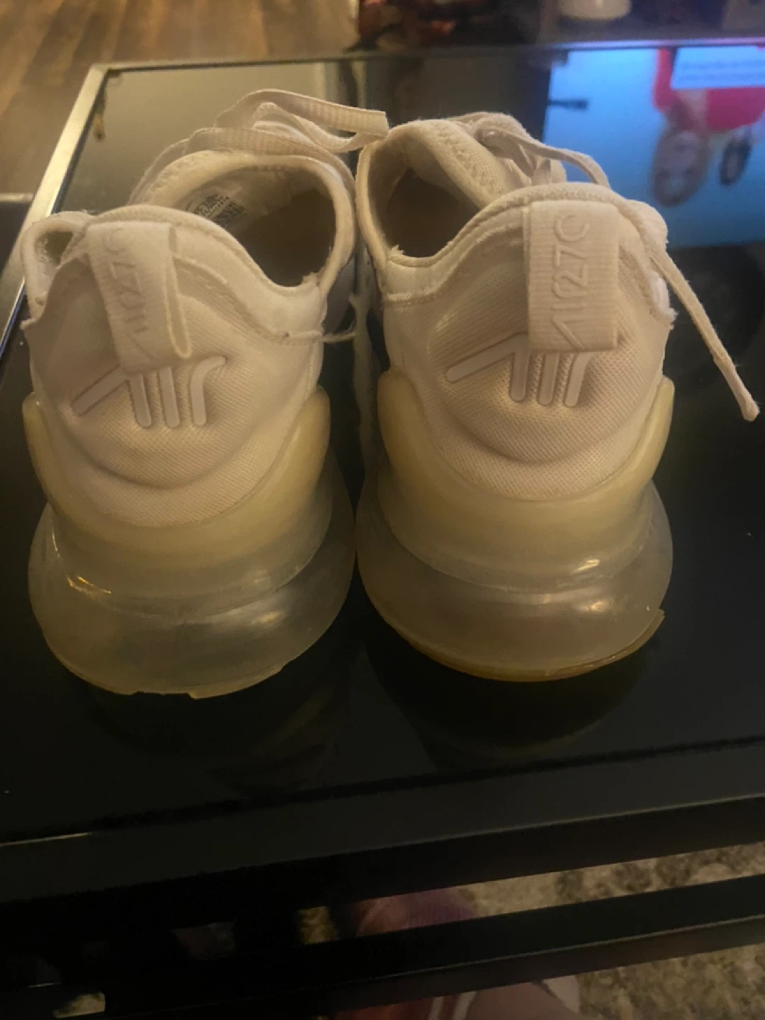 Nike Air Max 270 Youth Shoes White Size 6.5Y - photo 4