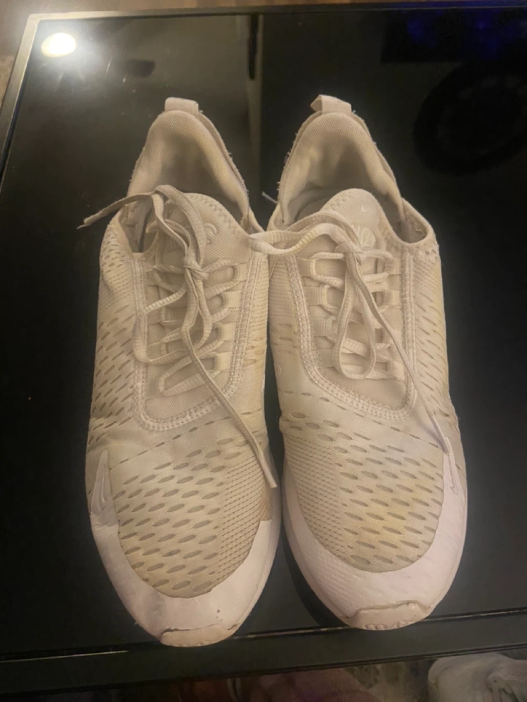 Nike Air Max 270 Youth Shoes White Size 6.5Y