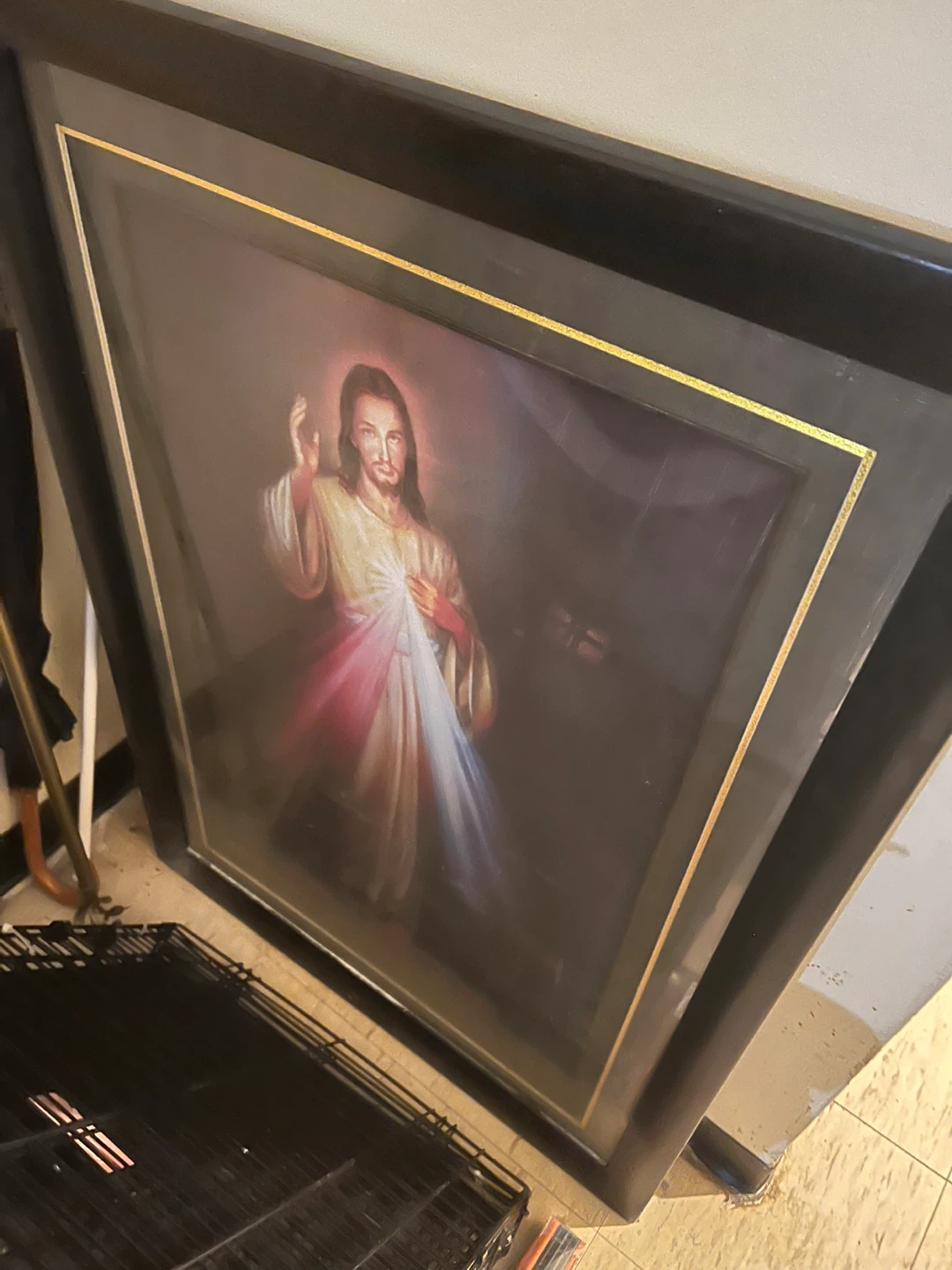 Framed Religious Artwork of Jesus