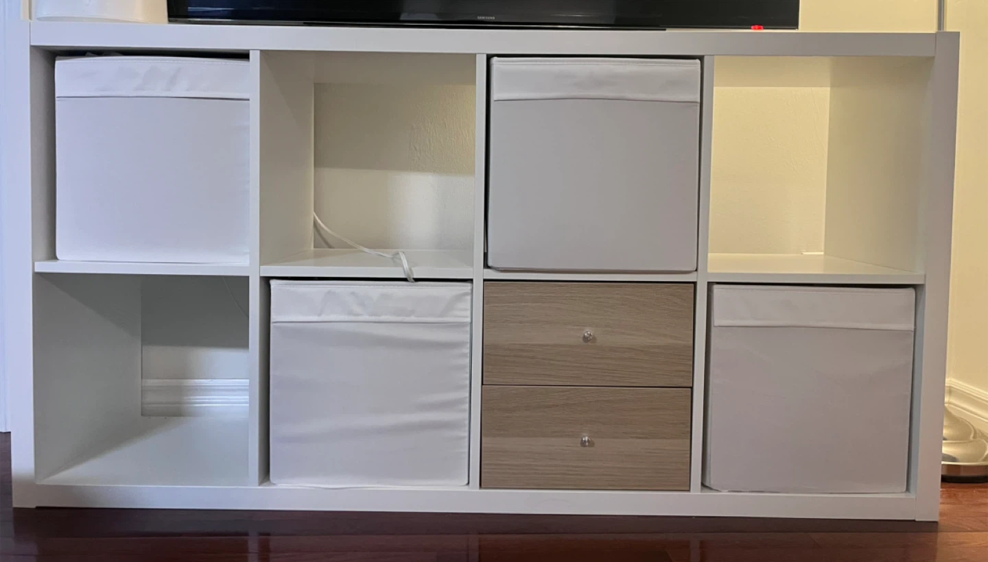 IKEA KALLAX Shelf Unit with 6 KOSINGEN Boxes - photo 2