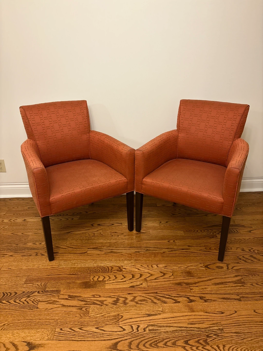 Orange Accent Chairs (Set of 2)