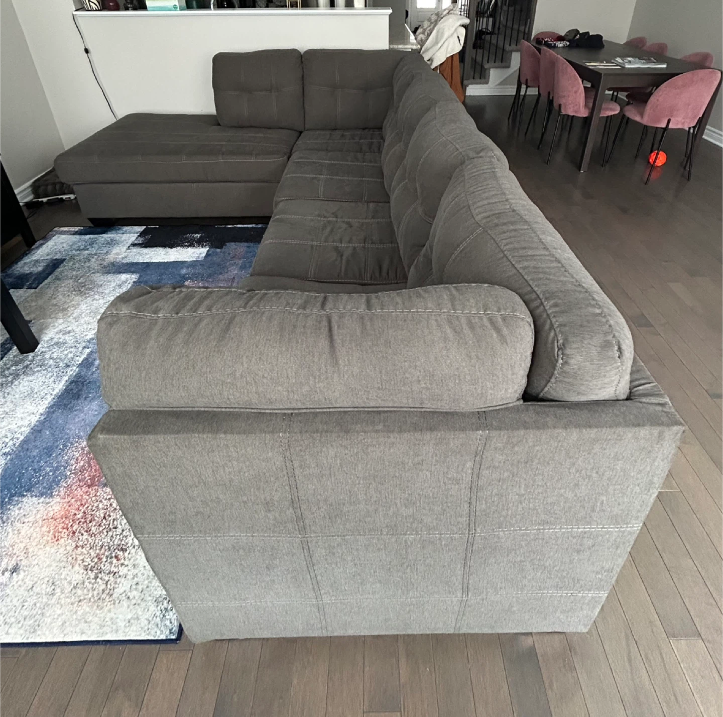 Grey L-Shaped Sectional (Left-Facing) - photo 2