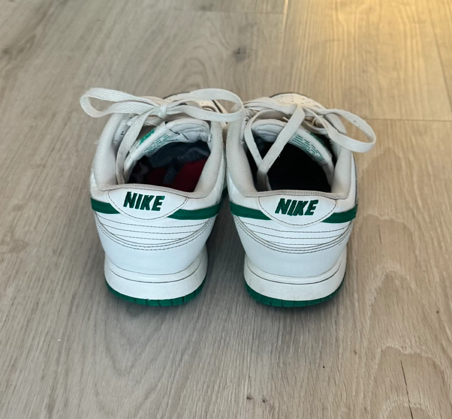 Nike Dunk Low White Green Men's Shoes Size 8 - photo 5