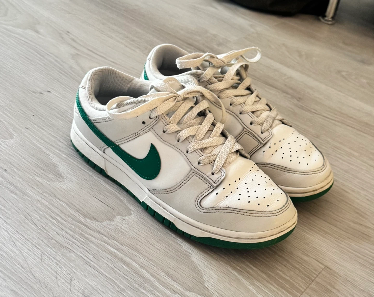 Nike Dunk Low White Green Men's Shoes Size 8
