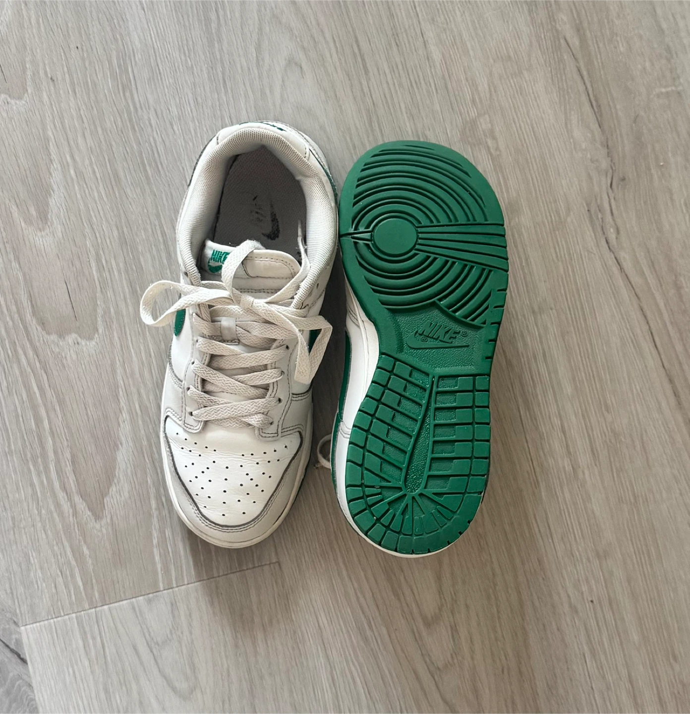 Nike Dunk Low White Green Men's Shoes Size 8 - photo 2