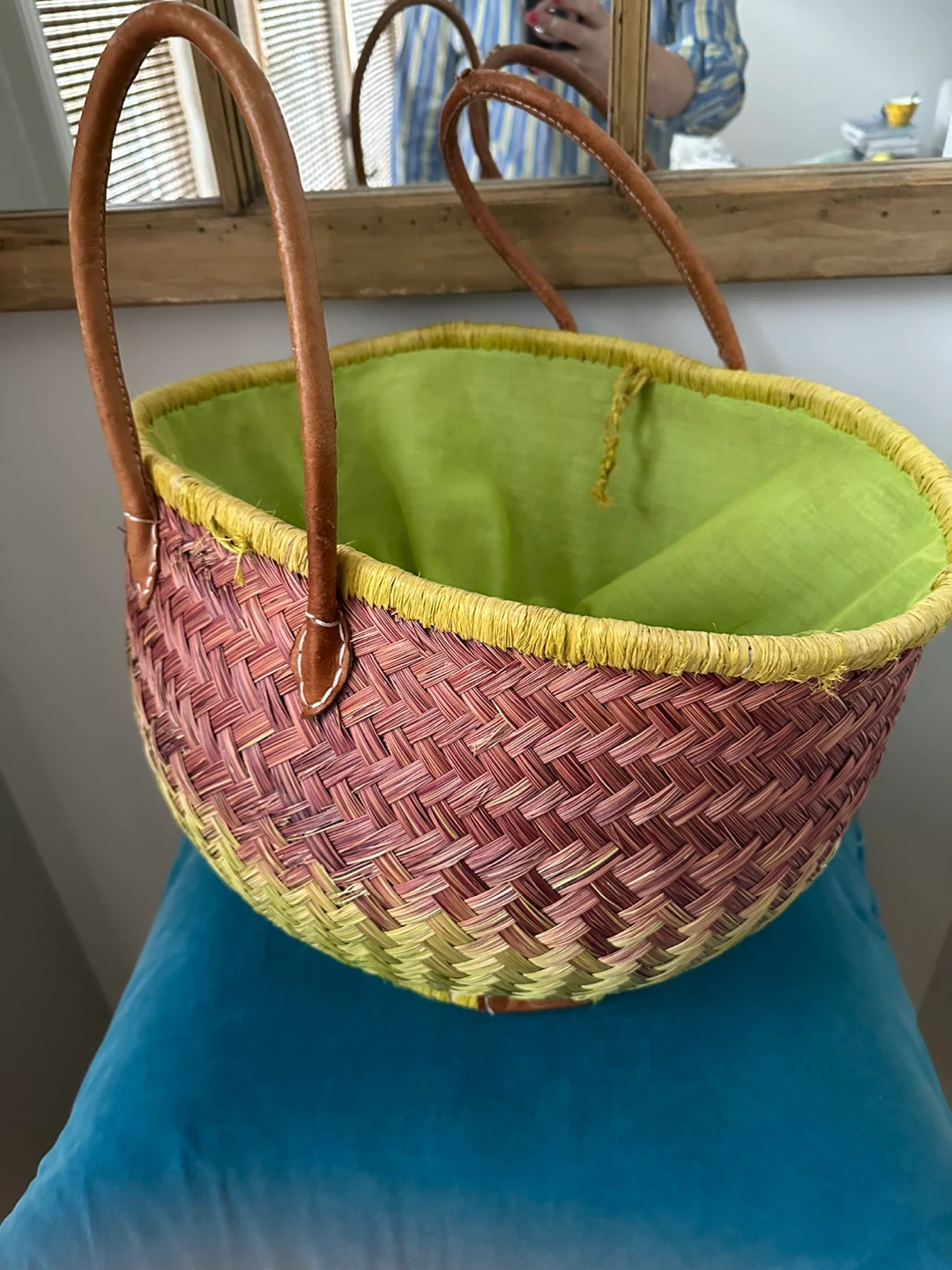 Woven Straw Tote Bag - photo 3