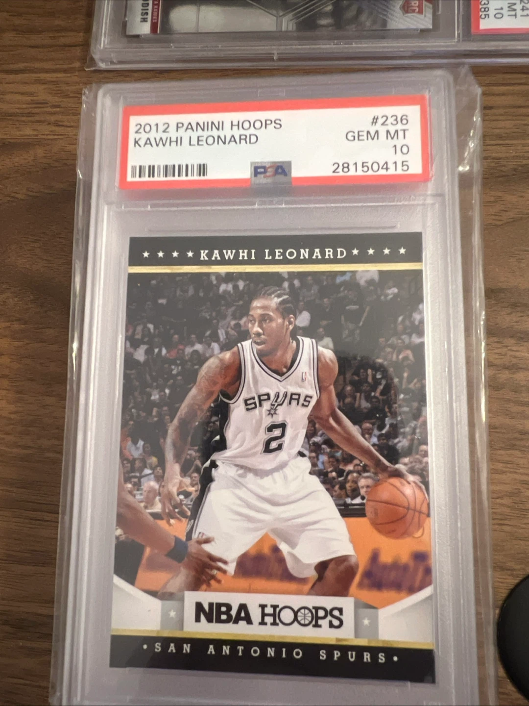 2012 Panini Hoops Kawhi Leonard NBA Card #236 GEM MT 10
