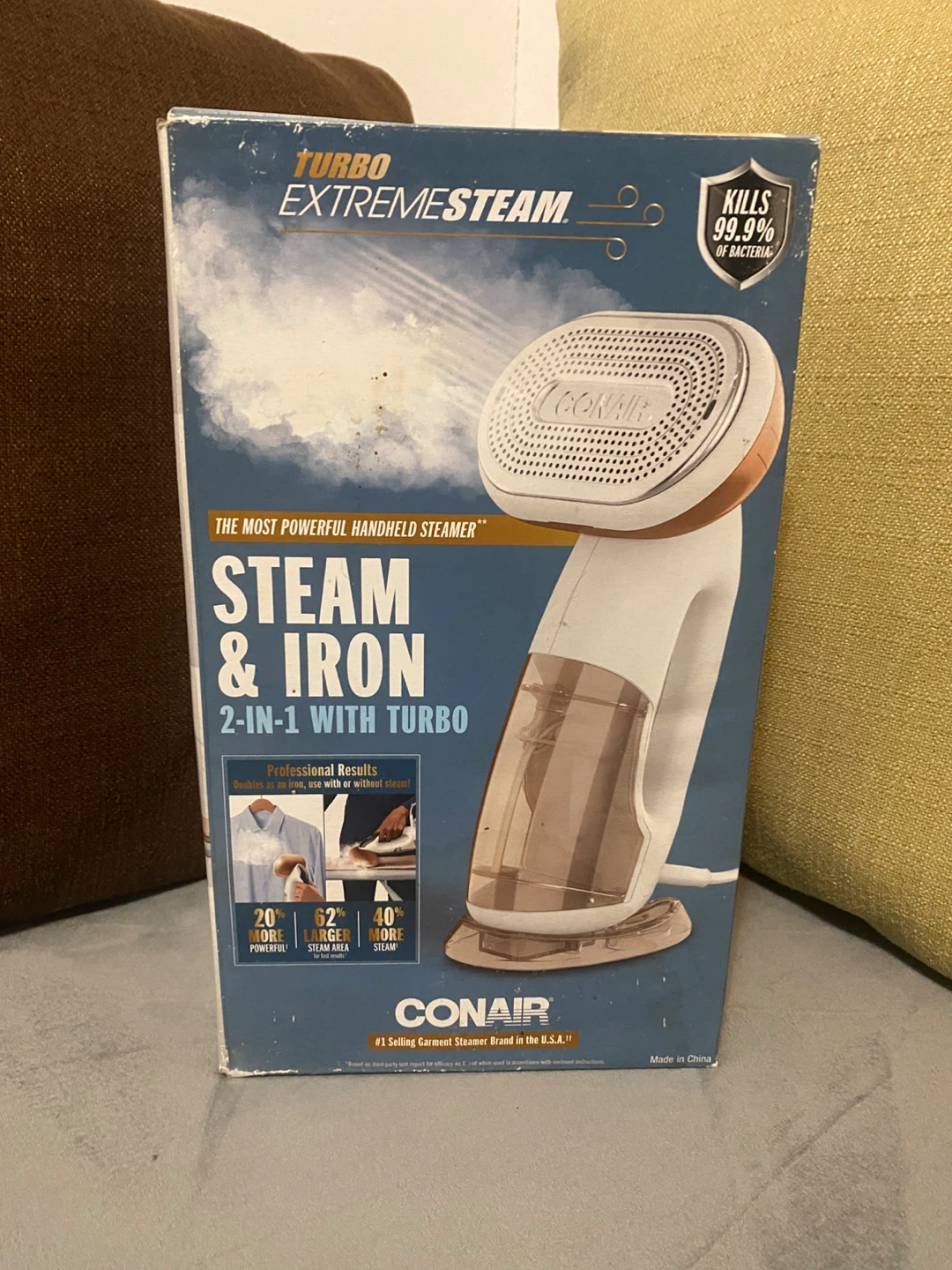 Conair Turbo ExtremeSteam 2-in-1 Handheld Garment Steamer & Iron
