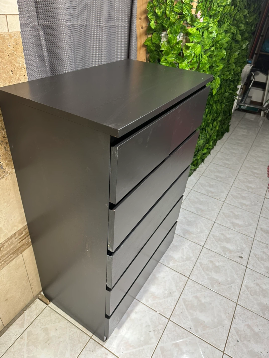 IKEA Dark Grey 6-Drawer Dresser - photo 3