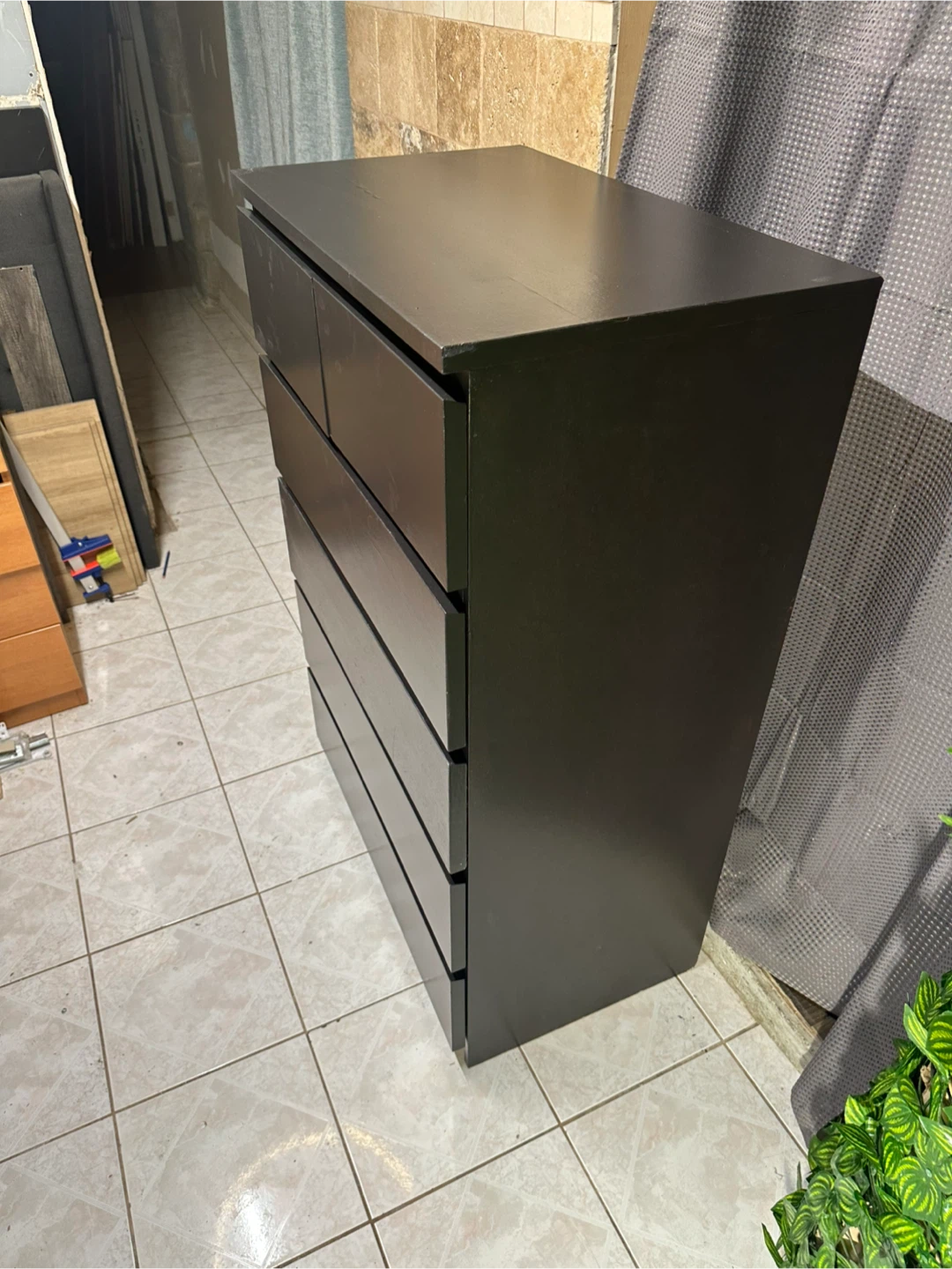 IKEA Dark Grey 6-Drawer Dresser - photo 2