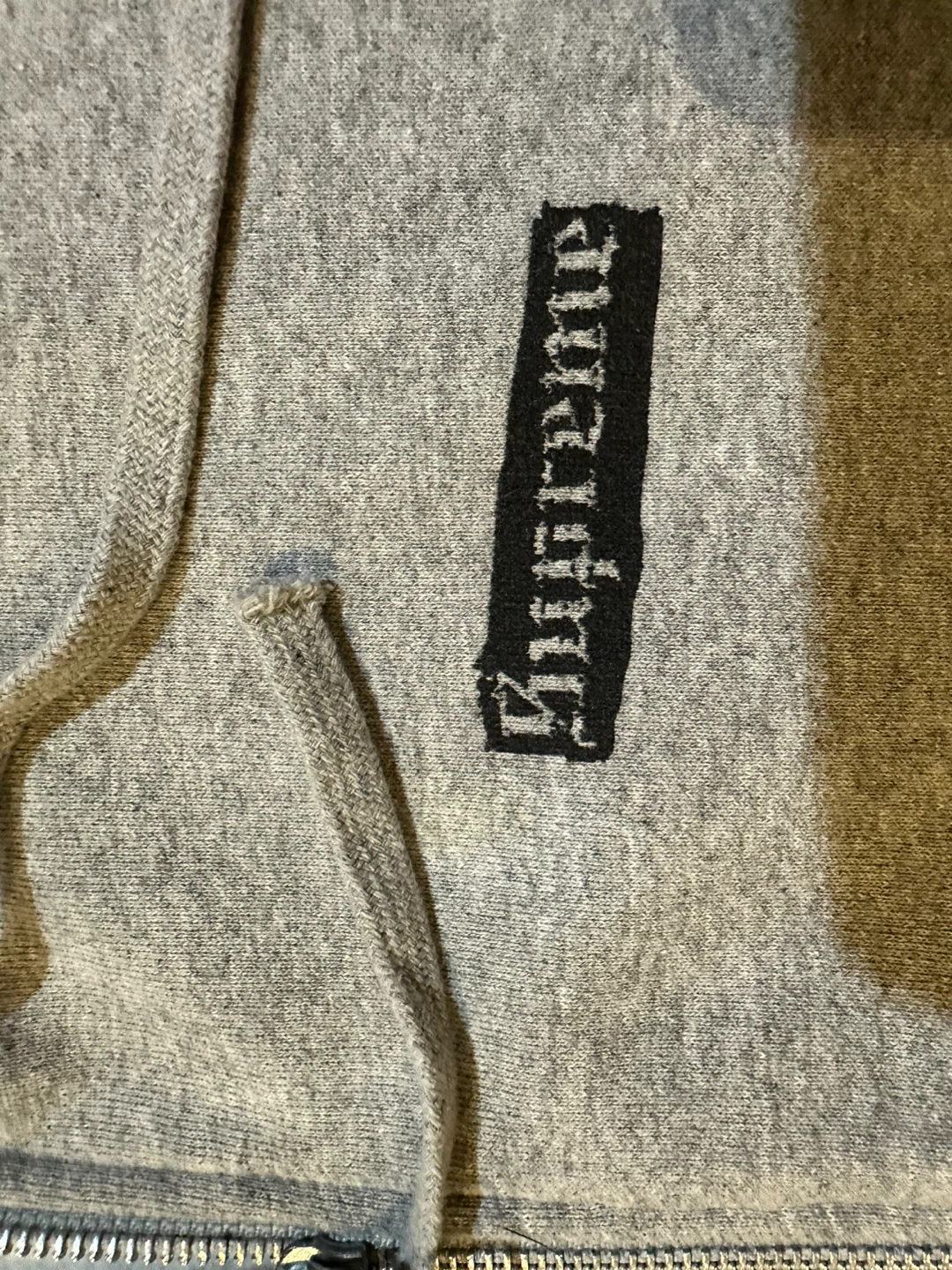 Supreme Spread Zip Up Hooded Sweatshirt (Heather Grey) - photo 5