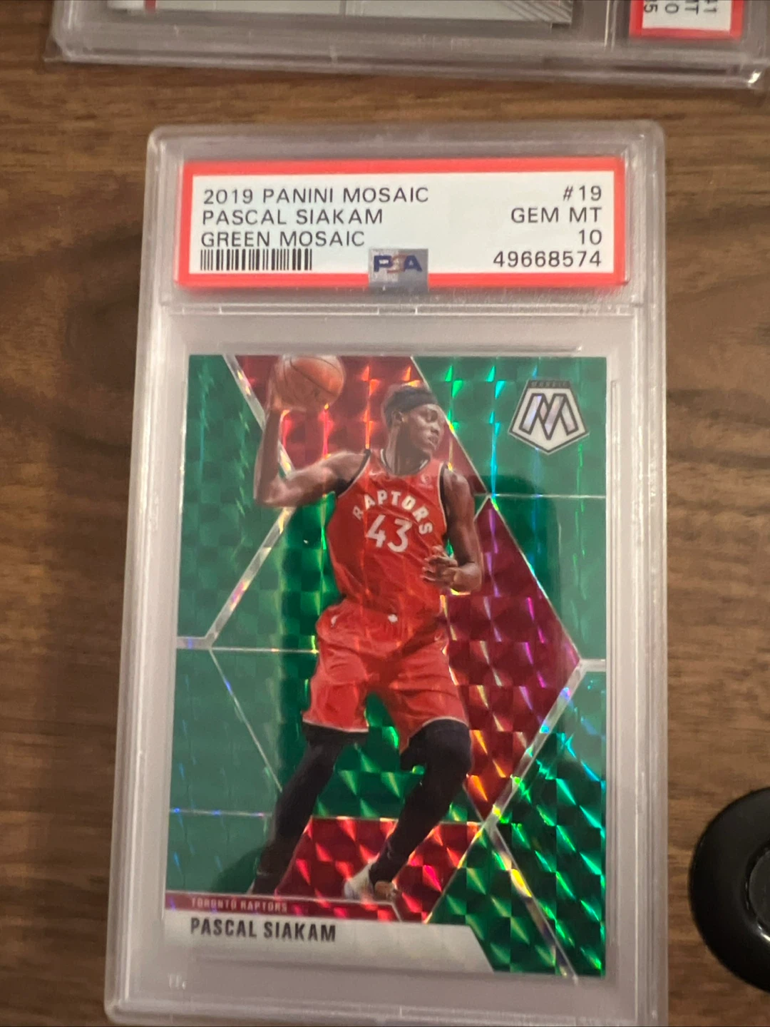 2019 Panini Mosaic Green Mosaic Pascal Siakam PSA 10