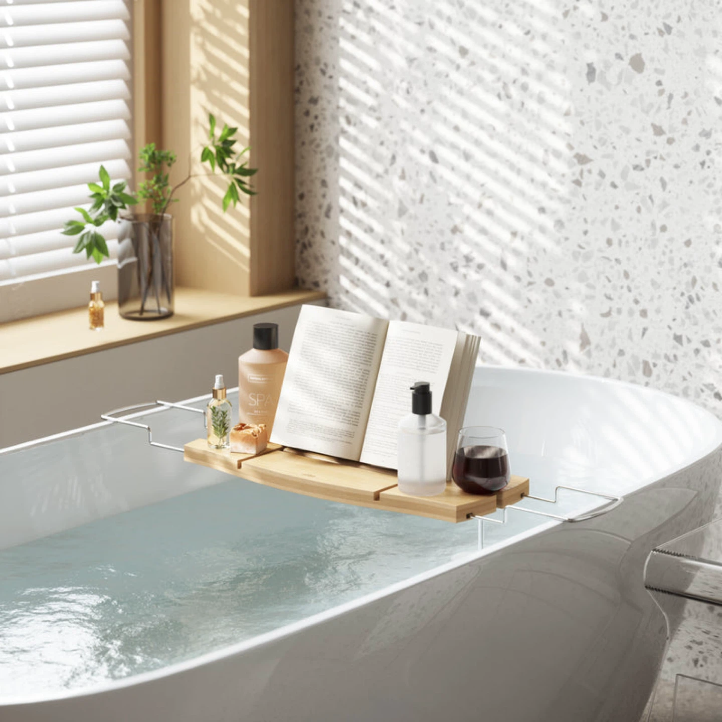 Umbra Bamboo Bath Caddy Tray - photo 3