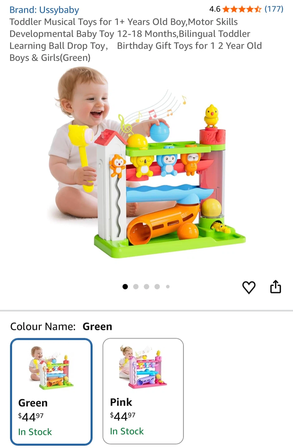 Baby / toddler ball drop toy - photo 2