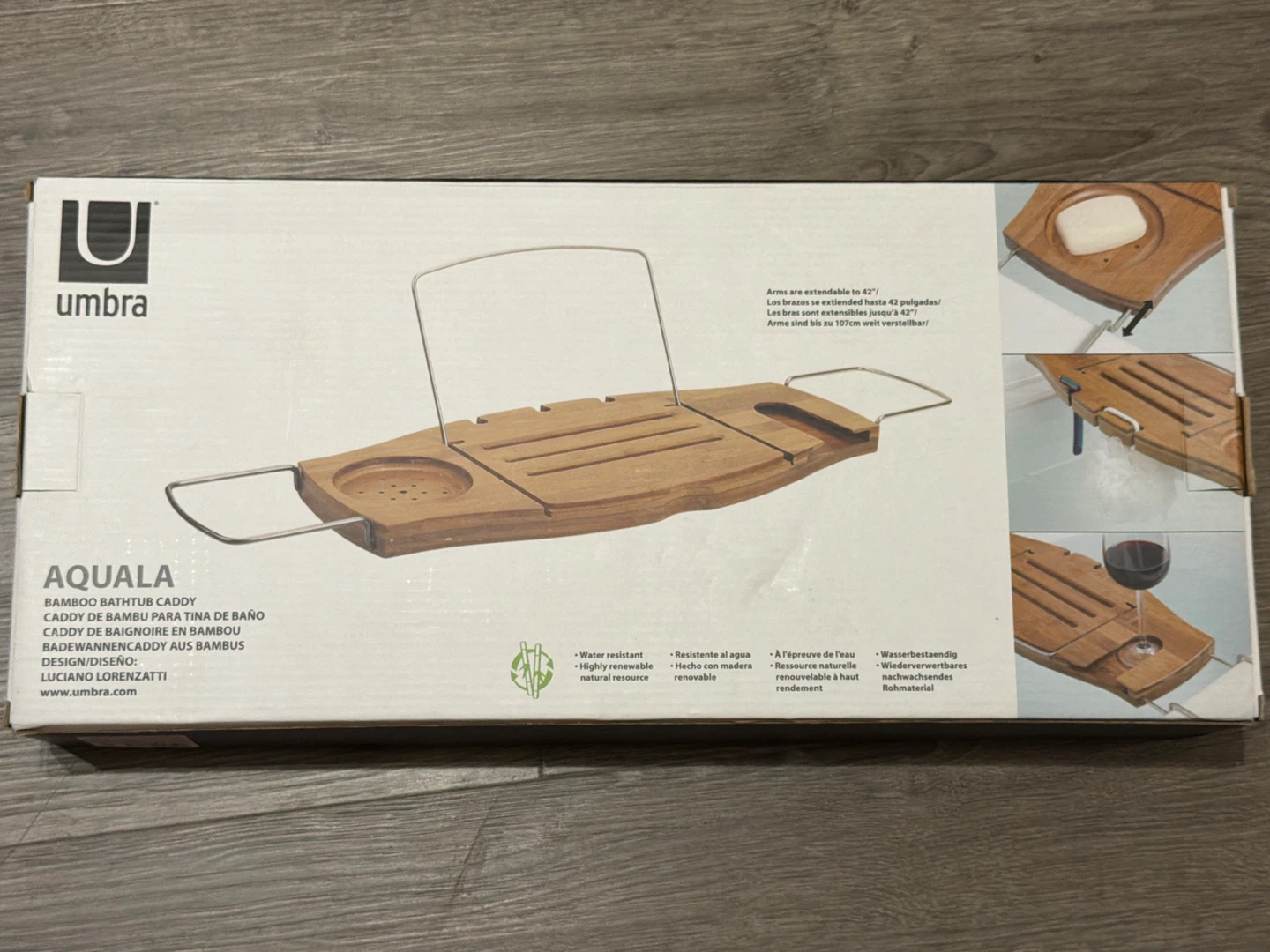 Umbra Bamboo Bath Caddy Tray - photo 2