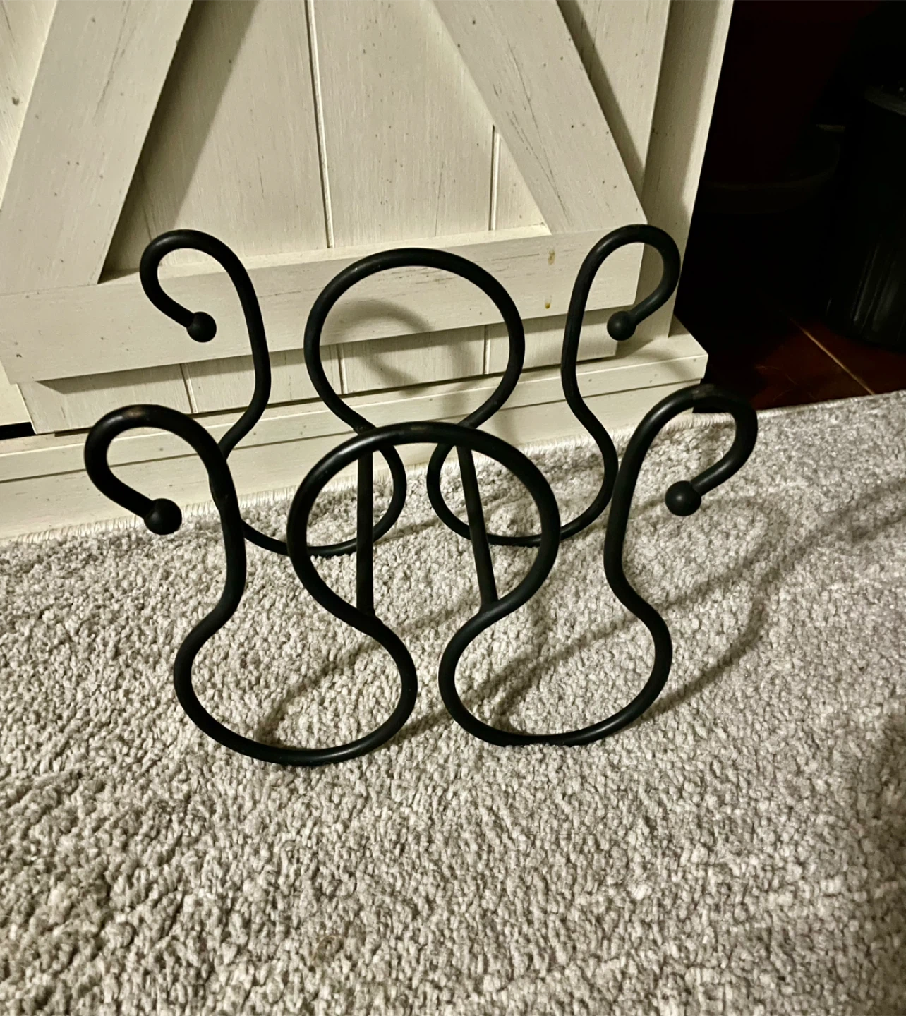 🥕Black Metal Wine Rack