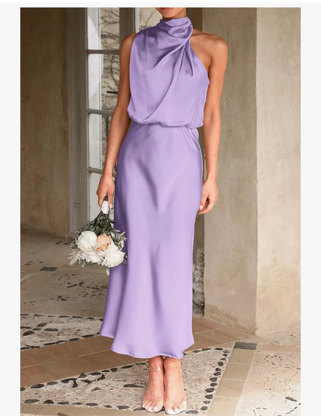 Lavender Halter Neck Maxi Dress - photo 2