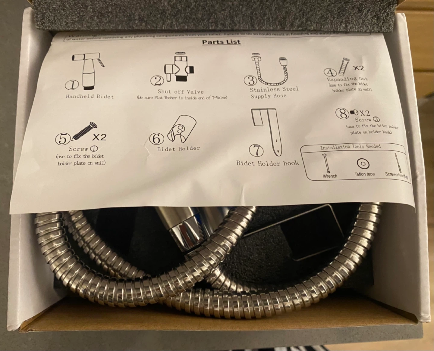Handheld Bidet Sprayer Set - photo 2
