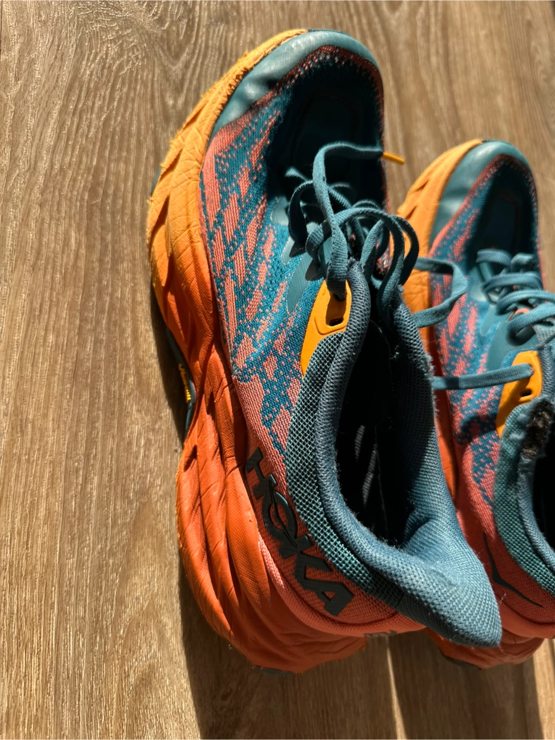Hoka Speedgoat 5 Trail Running Shoes Orange/Teal