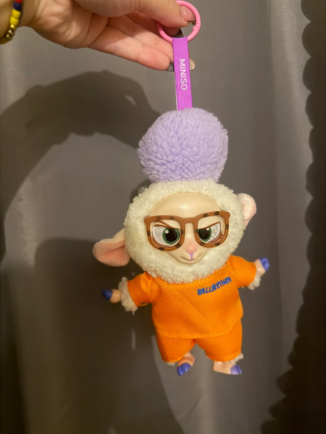 MINISO Bellwether Sheep Plush Keychain