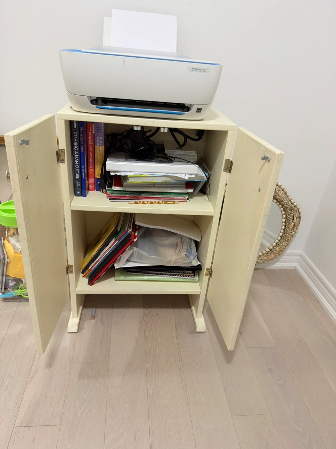 Cream Coloured Two-Door Cabinet - 30” - photo 2