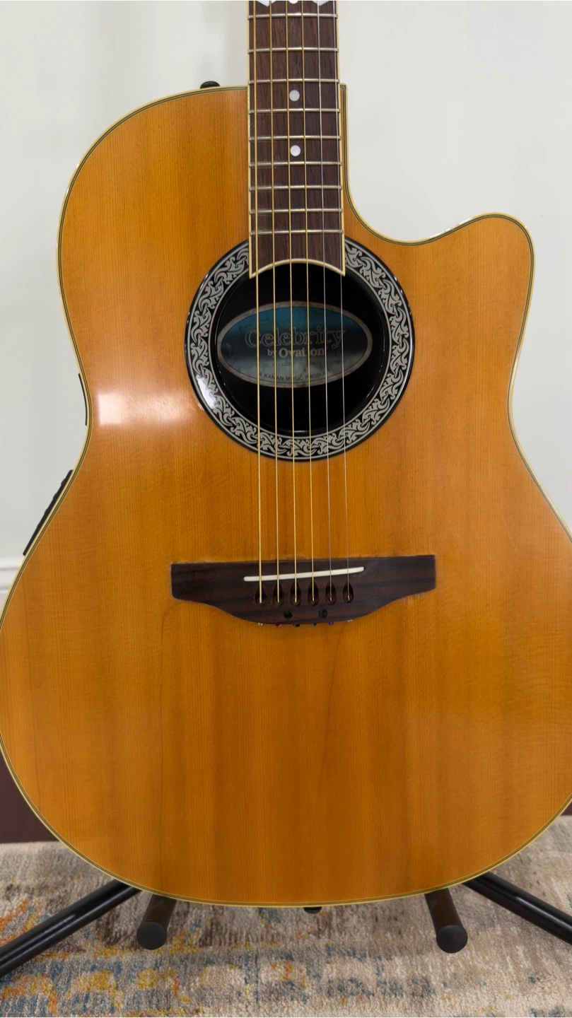 Ovation Celebrity Acoustic Electric Guitar with Hardshell Case - photo 3